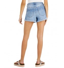 Juniors' 4" High-Rise Curvy Denim Shorts Pizazz $13.24 Shorts