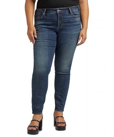 Plus Size Elyse Mid-Rise Skinny Jeans Indigo $26.63 Jeans