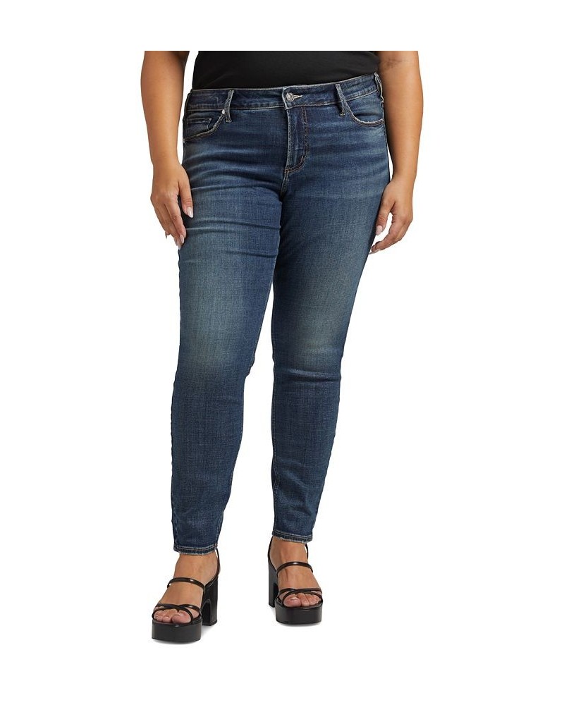 Plus Size Elyse Mid-Rise Skinny Jeans Indigo $26.63 Jeans