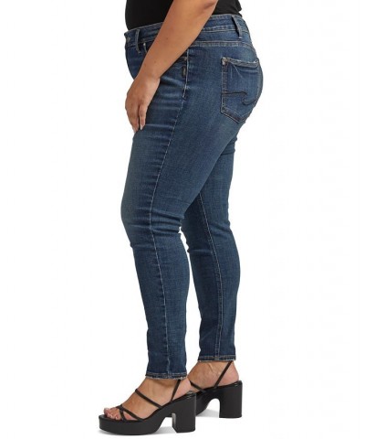 Plus Size Elyse Mid-Rise Skinny Jeans Indigo $26.63 Jeans