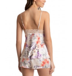 Floral-Print Lace-Trim Cami & Shorts Sleep Set Ivory $19.60 Sleepwear