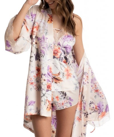 Floral-Print Lace-Trim Cami & Shorts Sleep Set Ivory $19.60 Sleepwear