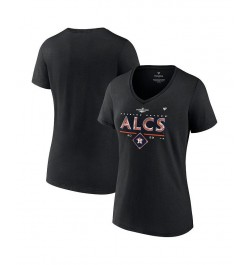 Women's Branded Black Houston Astros 2022 Division Series Winner Locker Room Plus Size V-Neck T-shirt Black $31.19 Tops