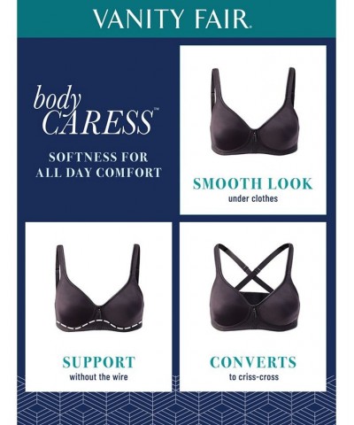 Body Caress Full Coverage Wireless Bra 72335 Midnight Black $16.23 Bras