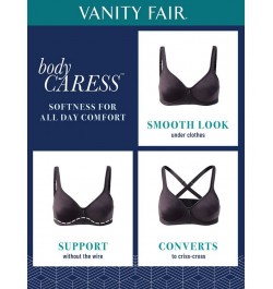 Body Caress Full Coverage Wireless Bra 72335 Midnight Black $16.23 Bras