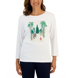 Women's Holiday Beach Top New Red Amore $11.88 Tops