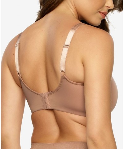 Women's Amaranth Cushioned Comfort Unlined Minimizer Underwire Bra Brown $17.27 Bras