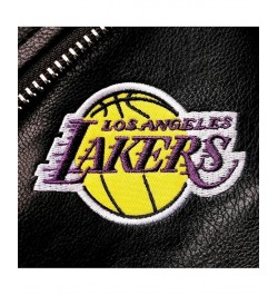 Women's Black Los Angeles Lakers Moto Full-Zip Jacket Black $72.00 Jackets