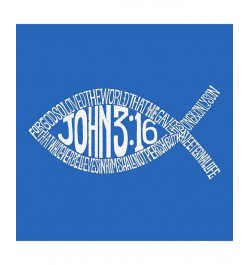 Women's Word Art Hooded Sweatshirt -John 3:16 Fish Symbol Black $30.59 Sweatshirts