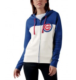 Women's Oatmeal-Royal Chicago Cubs Conference Full-Zip Hoodie Oatmeal-Royal $27.30 Sweatshirts