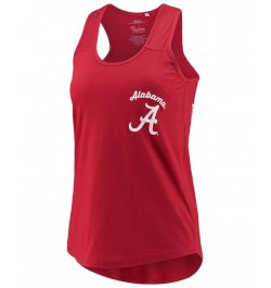 Women's Crimson Alabama Crimson Tide Sanders Animal Print Tank Top Crimson $17.22 Tops