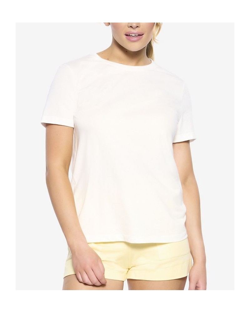 Women's Naturally Soft Organic Cotton Crew Neck Tee Cloud $15.96 Sleepwear