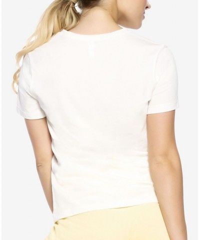 Women's Naturally Soft Organic Cotton Crew Neck Tee Cloud $15.96 Sleepwear