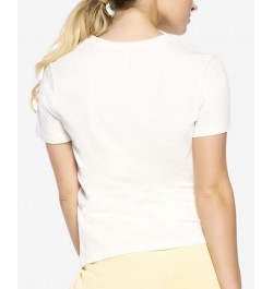 Women's Naturally Soft Organic Cotton Crew Neck Tee Cloud $15.96 Sleepwear