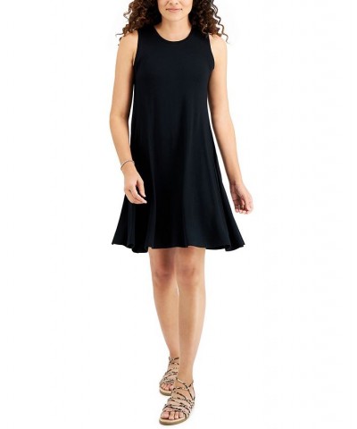 Women's Sleeveless Knit Dress Black $19.11 Dresses