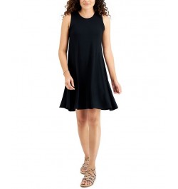 Women's Sleeveless Knit Dress Black $19.11 Dresses