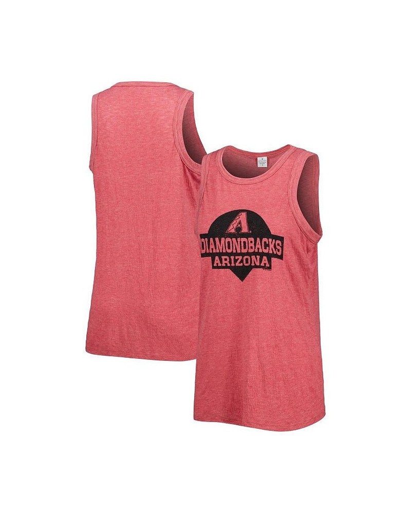 Women's Red Arizona Diamondbacks Tri-Blend Tank Top Red $29.49 Tops