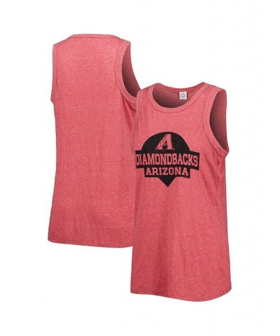 Women's Red Arizona Diamondbacks Tri-Blend Tank Top Red $29.49 Tops