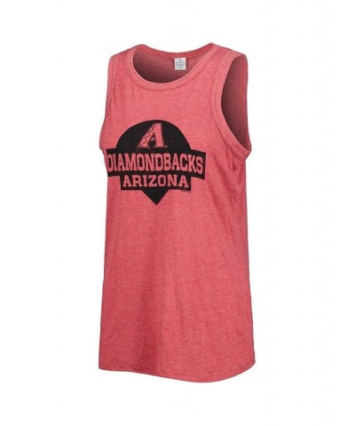 Women's Red Arizona Diamondbacks Tri-Blend Tank Top Red $29.49 Tops