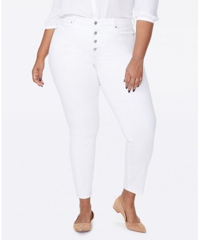 Plus Size Ami Skinny Ankle Jeans Optic White $36.69 Jeans