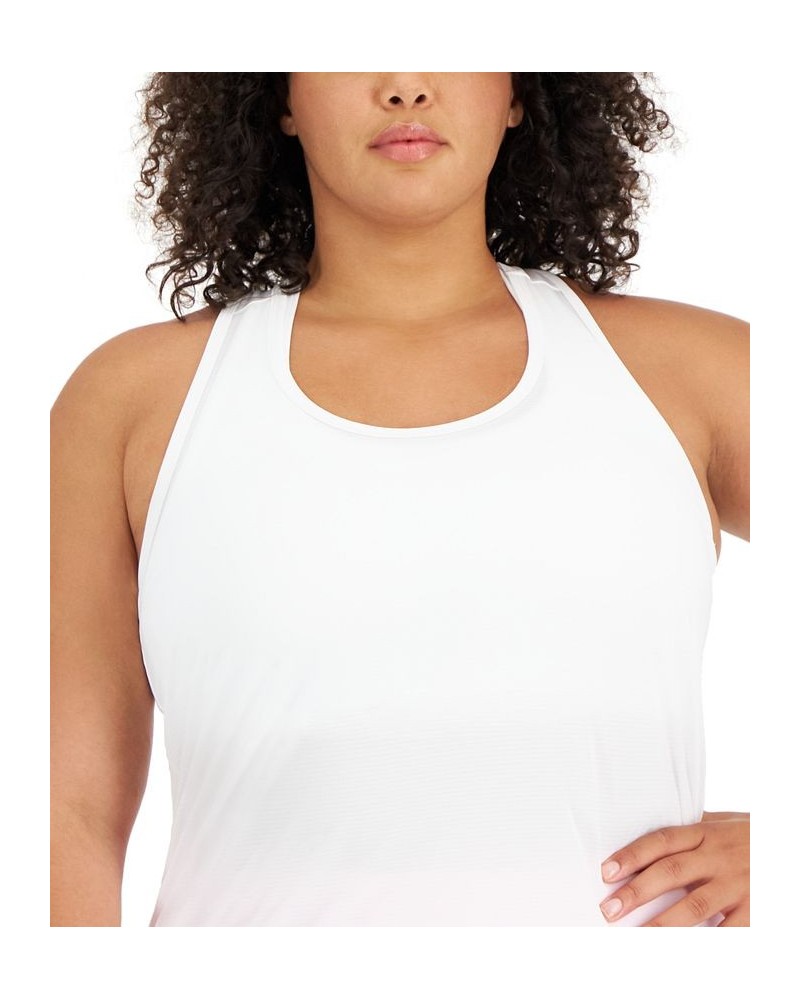 Plus Size Textured Tank Top White $12.83 Tops