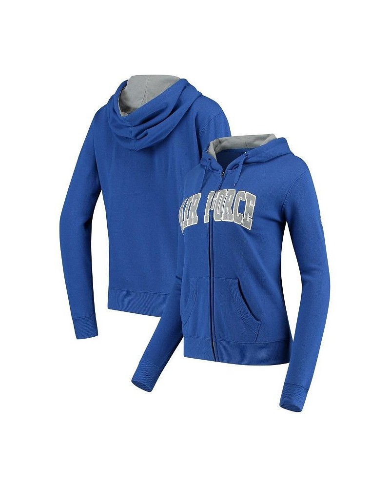 Women's Stadium Athletic Royal Air Force Falcons Arched Name Full-Zip Hoodie Royal $30.55 Sweatshirts