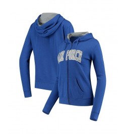 Women's Stadium Athletic Royal Air Force Falcons Arched Name Full-Zip Hoodie Royal $30.55 Sweatshirts