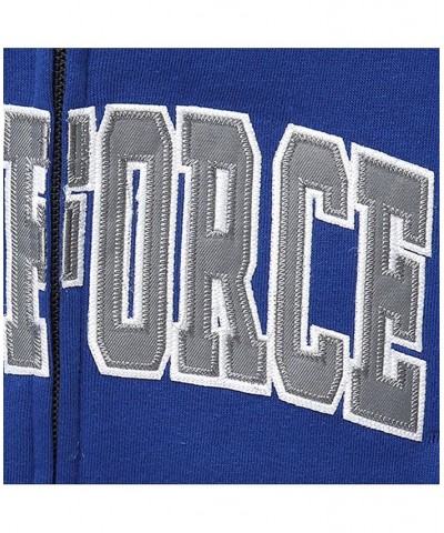 Women's Stadium Athletic Royal Air Force Falcons Arched Name Full-Zip Hoodie Royal $30.55 Sweatshirts