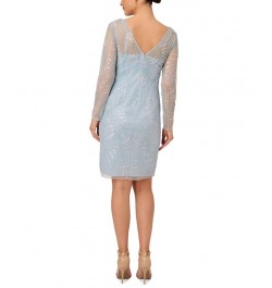 Petite Embellished Sheath Dress Elegant Sky $121.38 Dresses