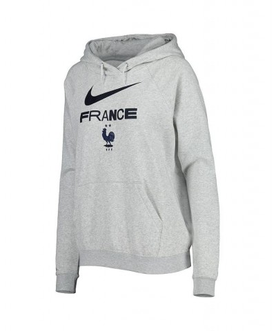 Women's Heather Gray France National Team Lockup Varsity Fleece Raglan Pullover Hoodie Heather Gray $36.00 Sweatshirts