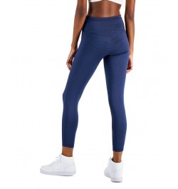 On Repeat Crossover-Waist 7/8th Length Legging Blue $12.53 Pants