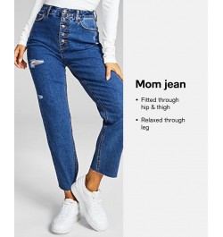 Juniors' Ripped Mom Jeans Rare Occurrence $17.99 Jeans