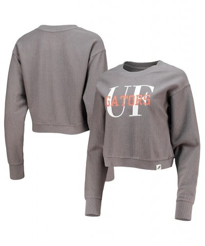 Women's Graphite Florida Gators Classic Corded Timber Crop Pullover Sweatshirt Graphite $36.80 Sweatshirts