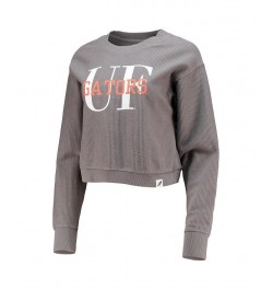 Women's Graphite Florida Gators Classic Corded Timber Crop Pullover Sweatshirt Graphite $36.80 Sweatshirts