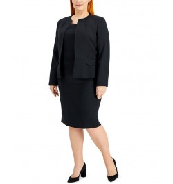 Plus Size Cardigan Jacket & Sheath Dress Black $85.80 Suits