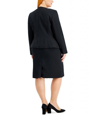 Plus Size Cardigan Jacket & Sheath Dress Black $85.80 Suits