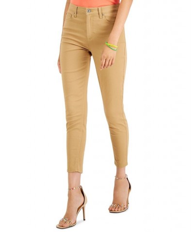 Juniors' Colored Ankle Jeans Tan/Beige $13.26 Jeans