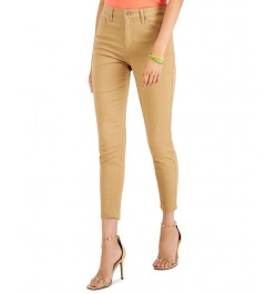 Juniors' Colored Ankle Jeans Tan/Beige $13.26 Jeans