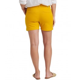 Women's Maddie Mid Rise Pull-On Shorts Yellow $27.84 Shorts