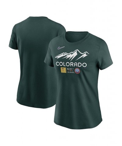 Women's Green Colorado Rockies 2022 City Connect Wordmark T-shirt Green $20.70 Tops