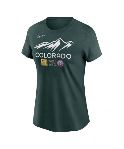 Women's Green Colorado Rockies 2022 City Connect Wordmark T-shirt Green $20.70 Tops