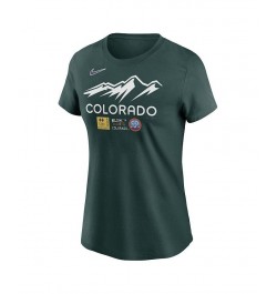 Women's Green Colorado Rockies 2022 City Connect Wordmark T-shirt Green $20.70 Tops