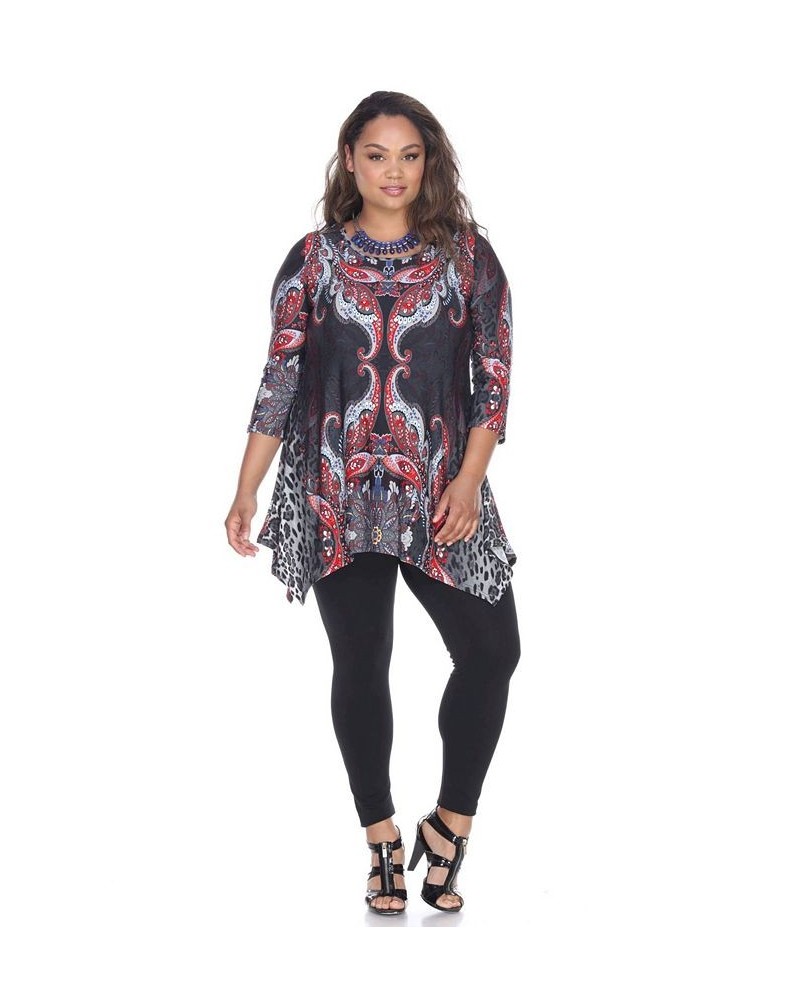 Plus Marlene Top/Tunic Silver $30.38 Tops