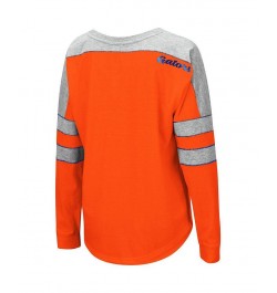 Women's Orange Florida Gators Trey Dolman Long Sleeve T-shirt Orange $20.70 Tops