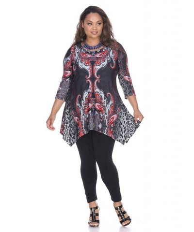 Plus Marlene Top/Tunic Silver $30.38 Tops