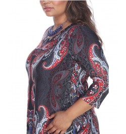 Plus Marlene Top/Tunic Silver $30.38 Tops