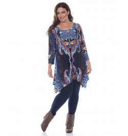 Plus Marlene Top/Tunic Silver $30.38 Tops