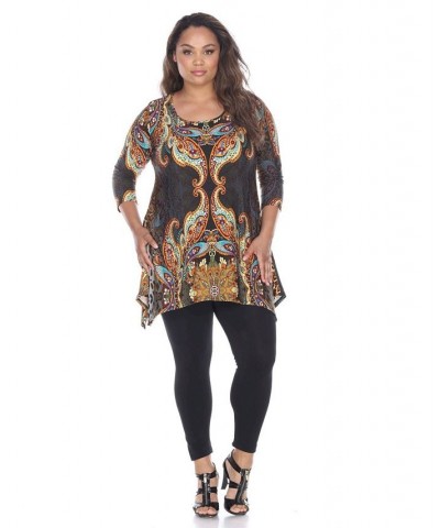 Plus Marlene Top/Tunic Silver $30.38 Tops