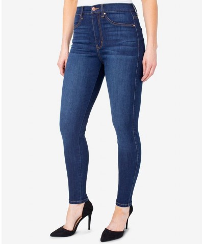 Juniors' Curvy Ultra High-Rise Skinny Jeans Blue $14.04 Jeans