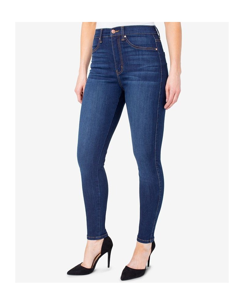 Juniors' Curvy Ultra High-Rise Skinny Jeans Blue $14.04 Jeans